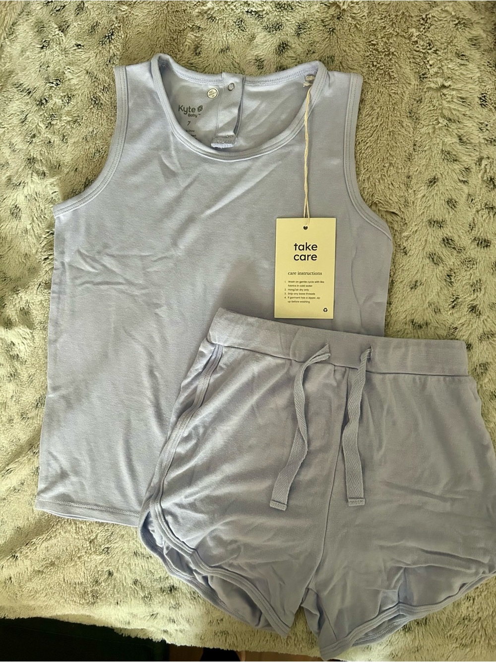 Kyte BABY Girls' Tank & Drawstring Shorts Set